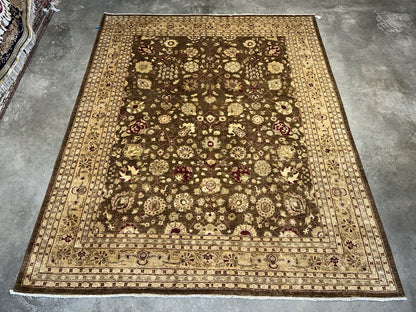 8’1”x9’11” Hand-Knotted 100% Wool Pile Oriental Area Rug - Carpet