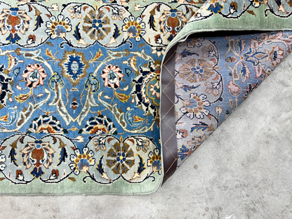 10'6"x14'6" Hand-Knotted 100% Wool Pile Kashane Rug