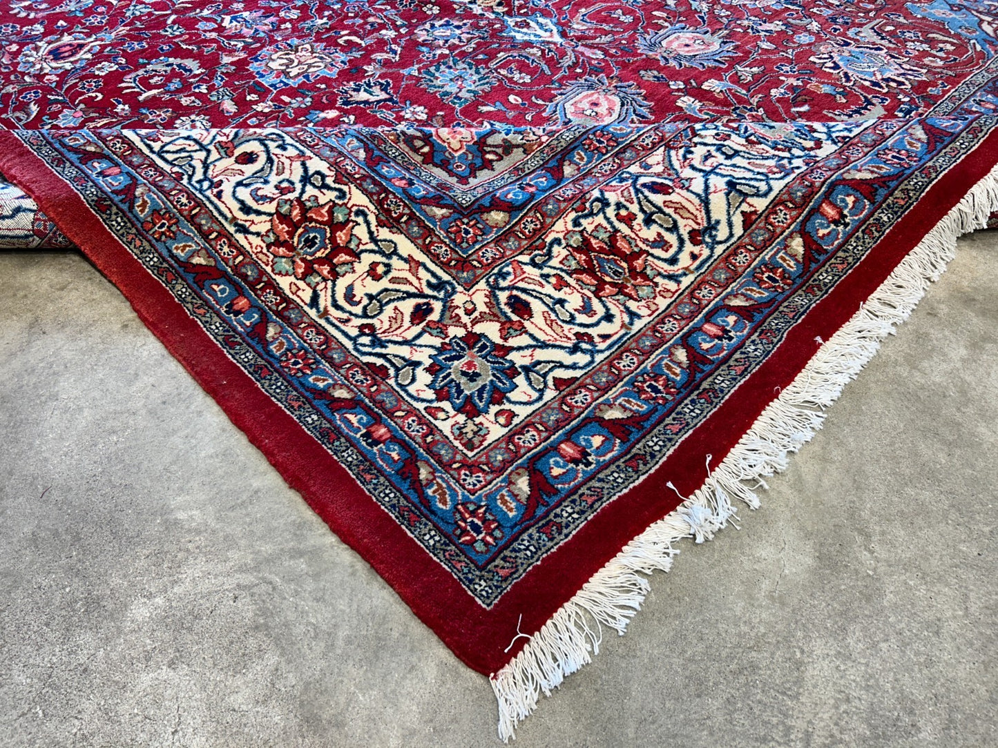 9'3"x12'6" Hand-Knotted 100% Wool Pile Mashade Rug