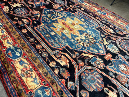 5'4" x 10'5" Hand-Knotted 100% Wool Pile Nahavande Area Rug