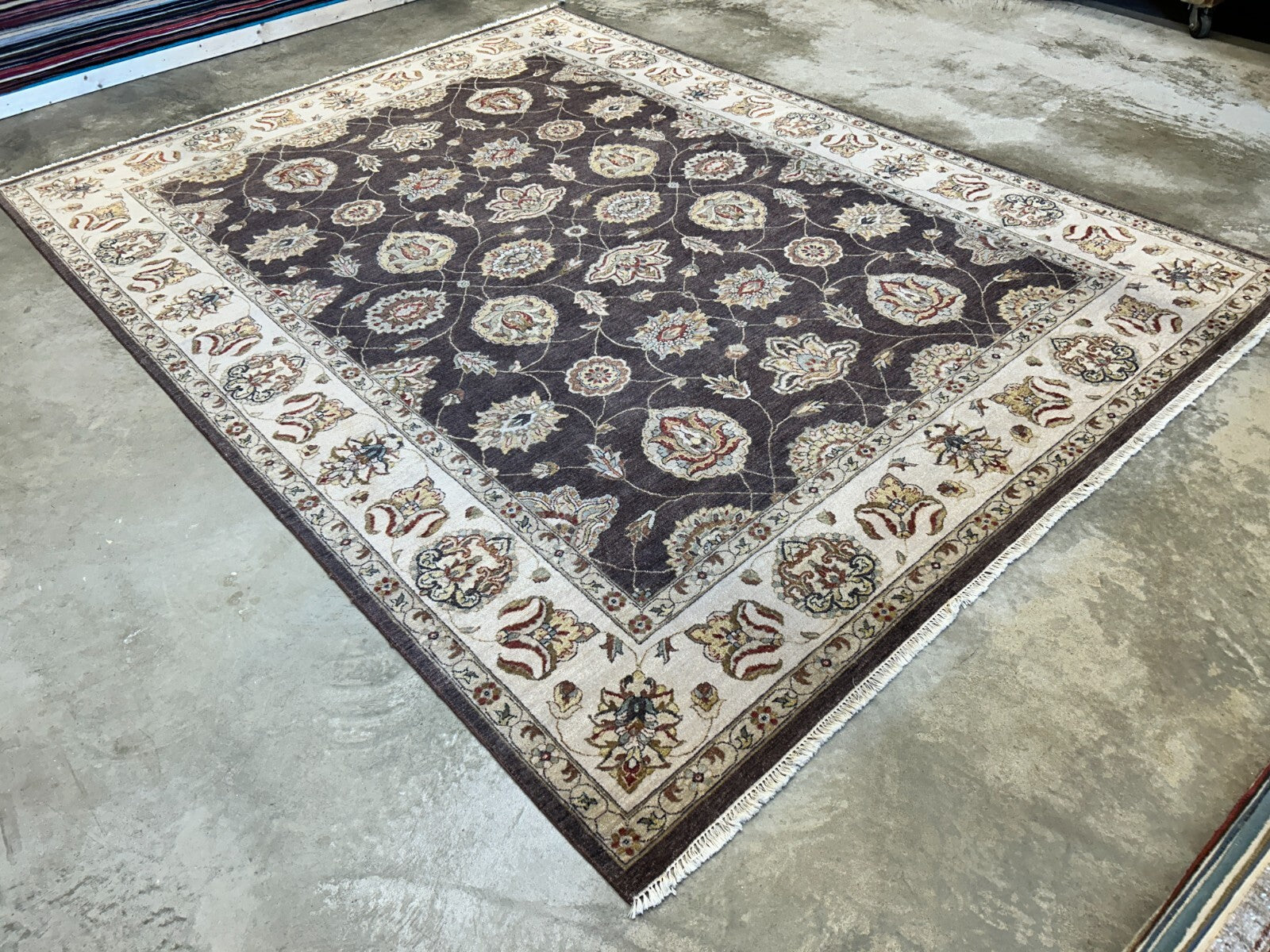 9'x12' Hand-Knotted 100% Wool Pile Lilian Design Carpet - Area Rug