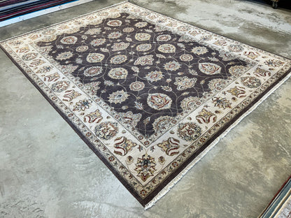9'x12' Hand-Knotted 100% Wool Pile Lilian Design Carpet - Area Rug
