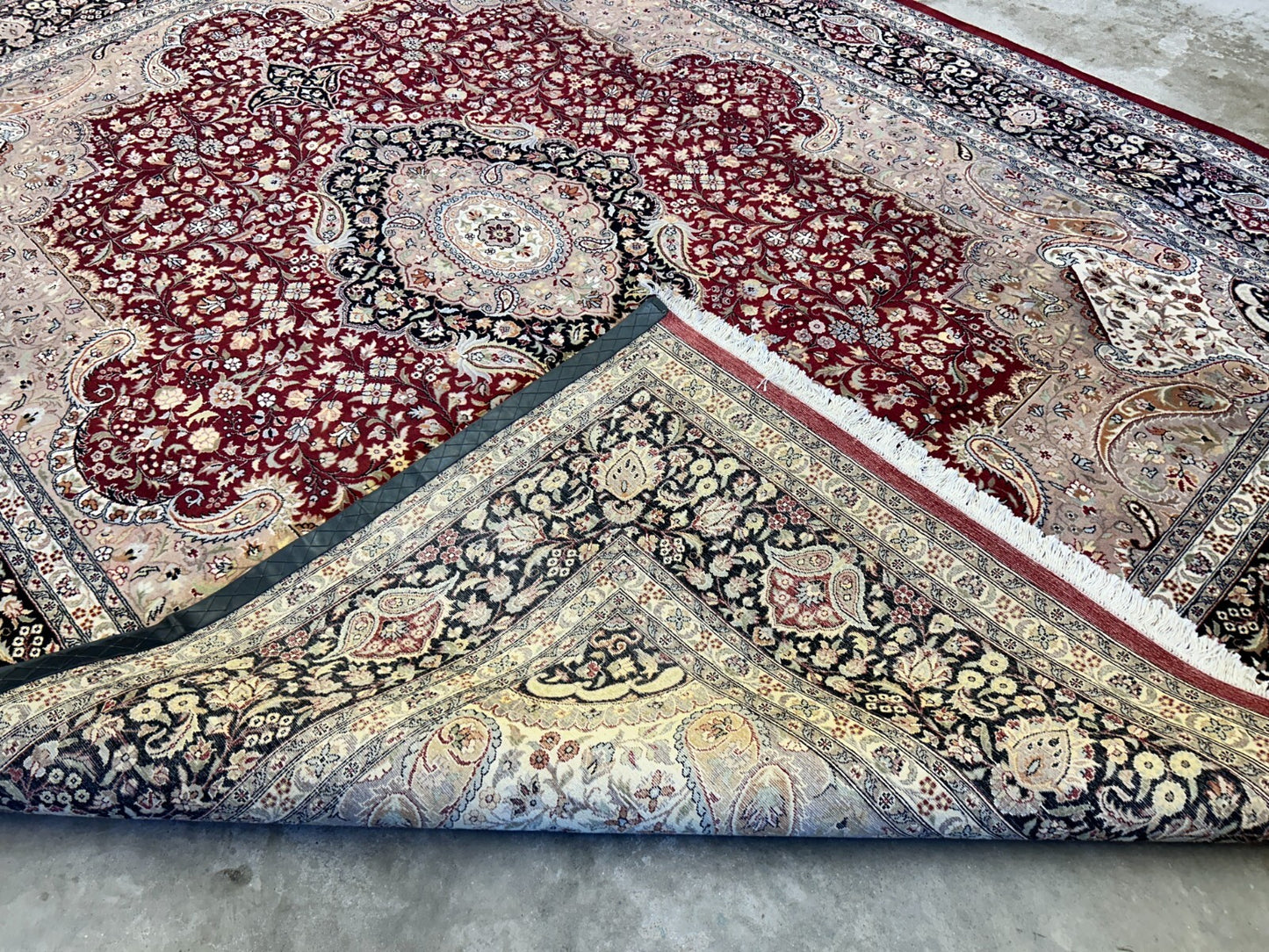 9'x12' Hand-Knotted 100% Wool Pile Tabrize Carpet - Area Rug