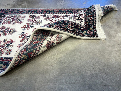 3'x5'1" Hand-Knotted 100% Wool Pile All-Over Kashane Design Area Rug