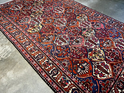 6'6"x10'1" Hand-Knotted 100% Lamb Wool Bakhtiarie Carpet - Area Rug