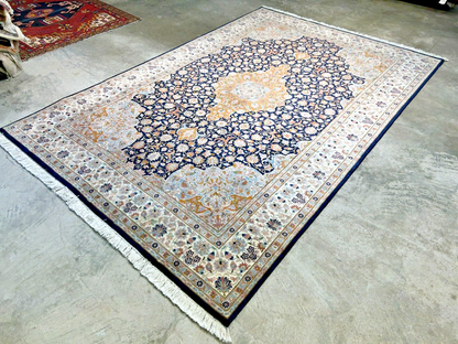 6'1"x9'4" Hand-Knotted 100% Wool Carpet - Pakpersian Kashane Area Rug