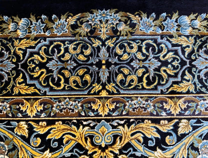 3'4"x5'2" Exquisite Extra-Fine Hand-Knotted 100% Silk Qume Area Rug