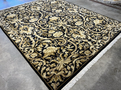 8’x10’ Hand-Knotted 100% Wool Pile Oriental Area Rug - Carpet