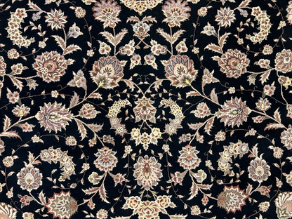 8'6"x11'6" Hand-Knotted Wool & Silk Pile Sinopersian Carpet - Area Rug