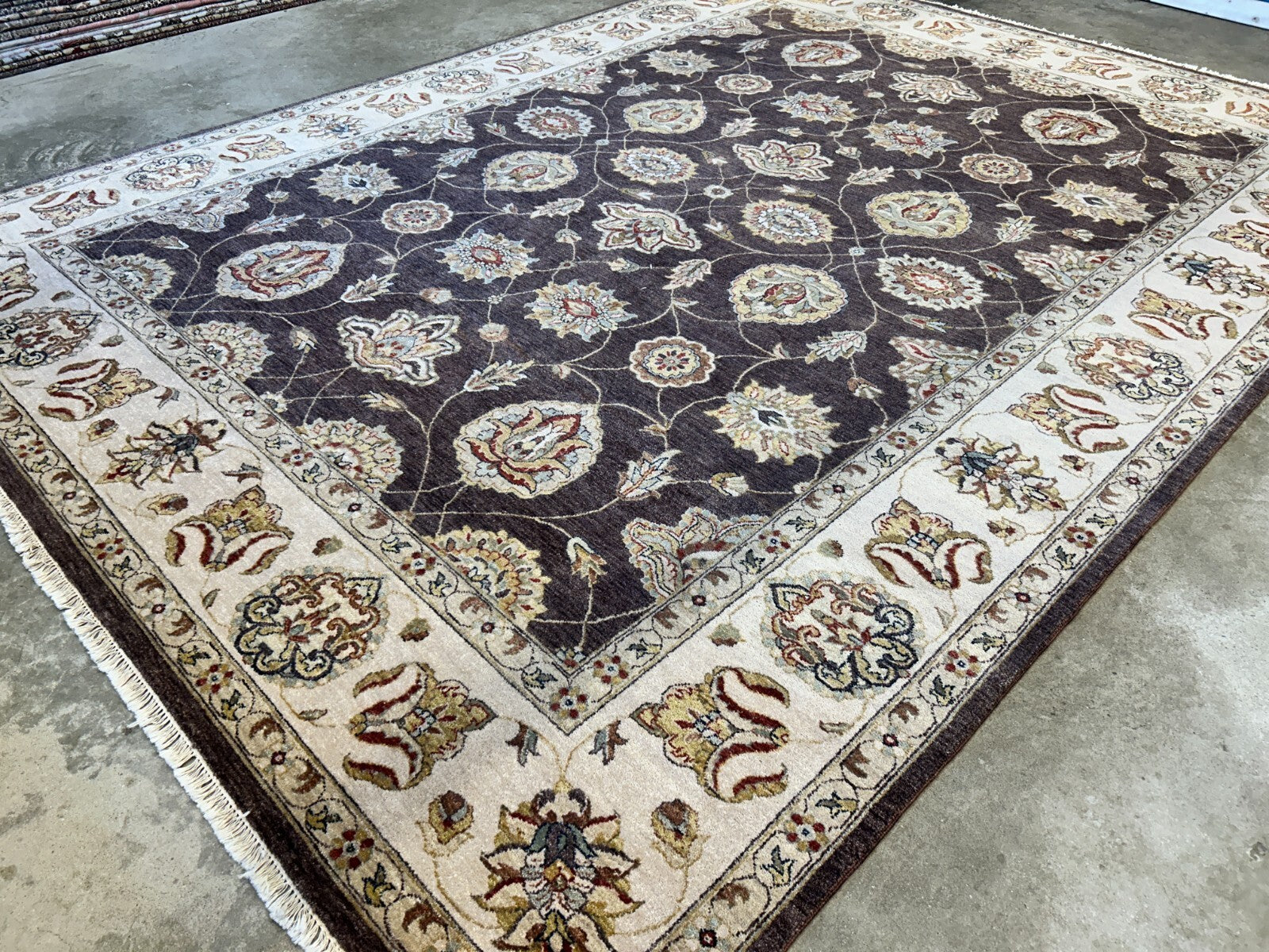 9'x12' Hand-Knotted 100% Wool Pile Lilian Design Carpet - Area Rug