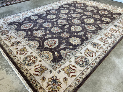 9'x12' Hand-Knotted 100% Wool Pile Lilian Design Carpet - Area Rug