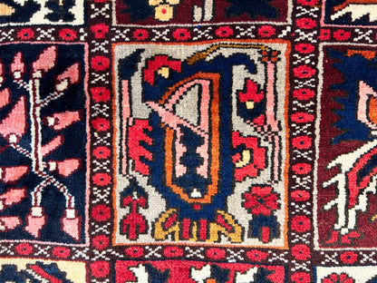 6'10"x10'1" Hand-Knotted 100% Lamb Wool Bakhtiarie Carpet - Area Rug