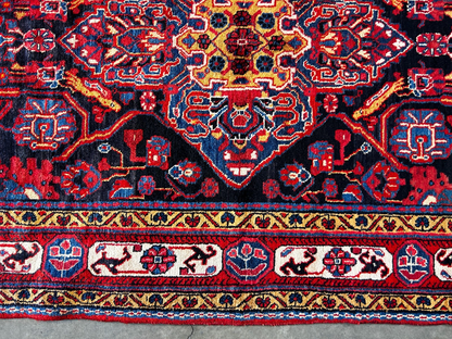 5'0" x 9'5'' Hand-Knotted 100% Lamb Wool Pile Nahavande Area Rug
