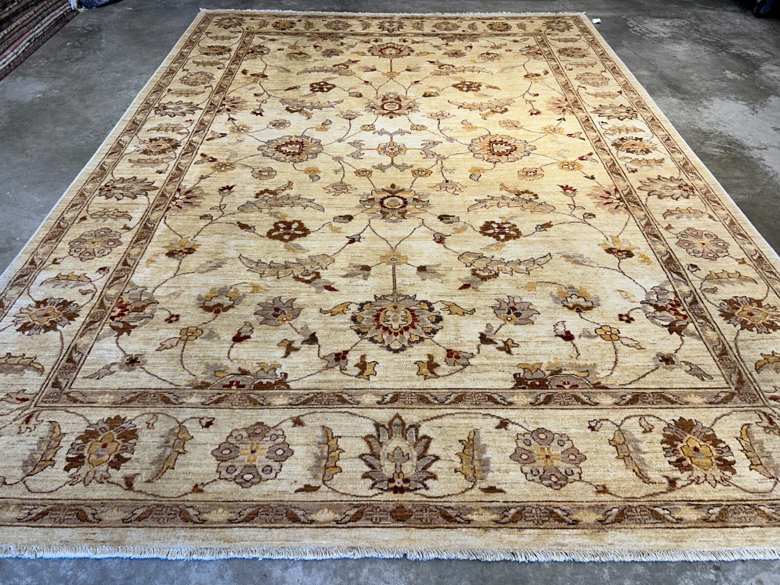 8'10"x12' Hand-Knotted 100% Wool Pile Oriental Rug