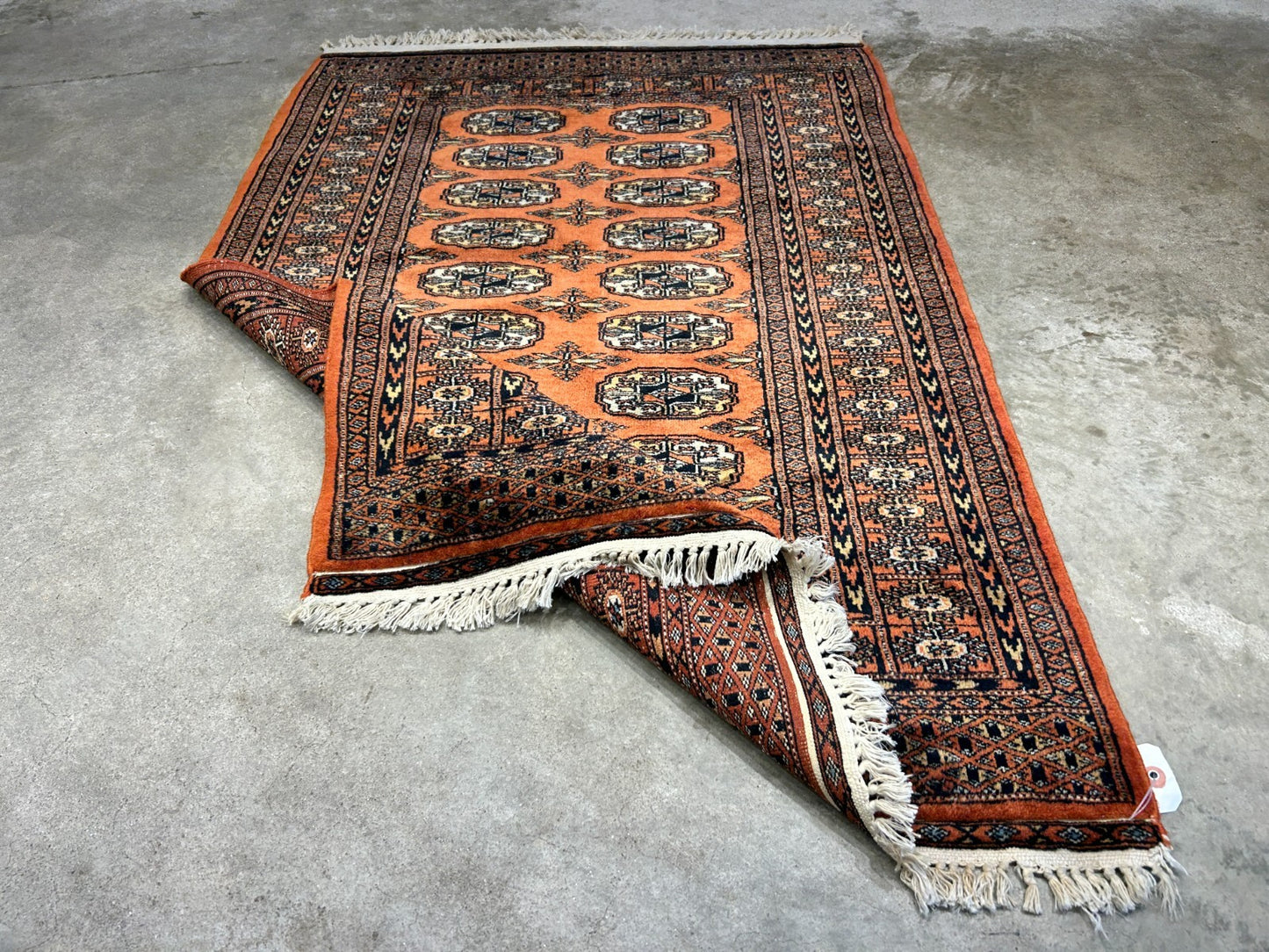 2'8"x3'11" Hand-Knotted 100% Wool Pile Bokhara Rug