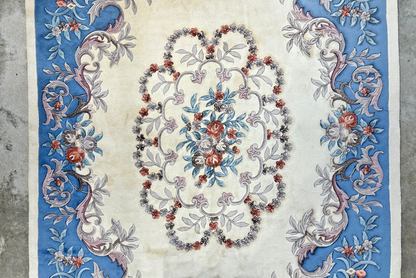 8'2" x 11'2" Hand-Knotted 100% Wool Carpet - Chinese Aubusson Area Rug