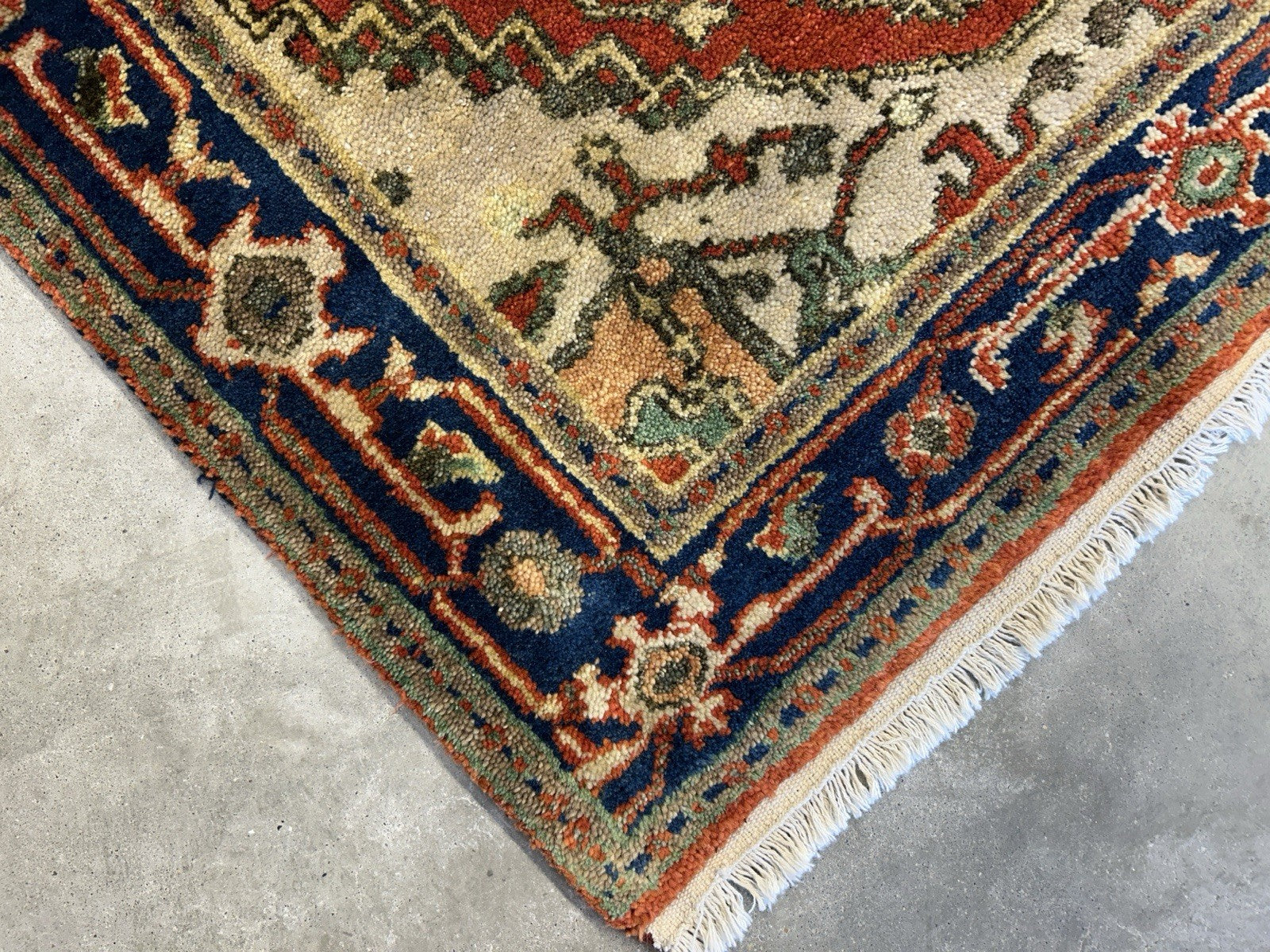 3'x5' Hand-Knotted 100% Wool Pile IndoSerapi Rug