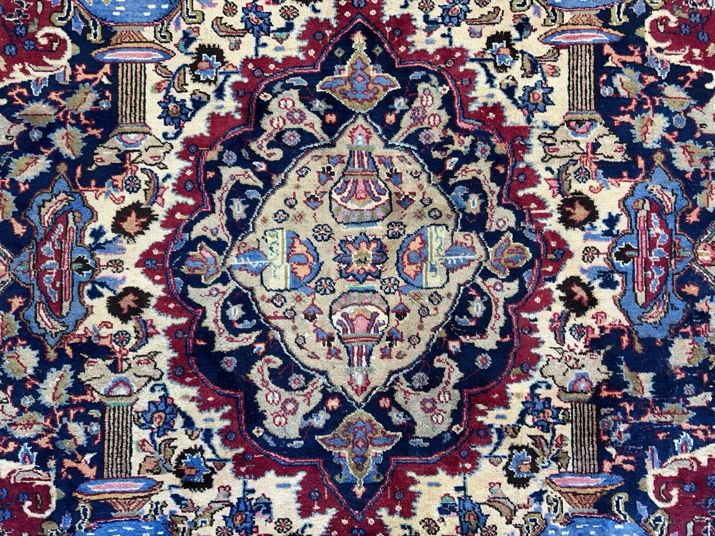 8’2”x11’2” Antique Hand-Knotted 100% Wool Pile Tabrize Area Rug - Carpet