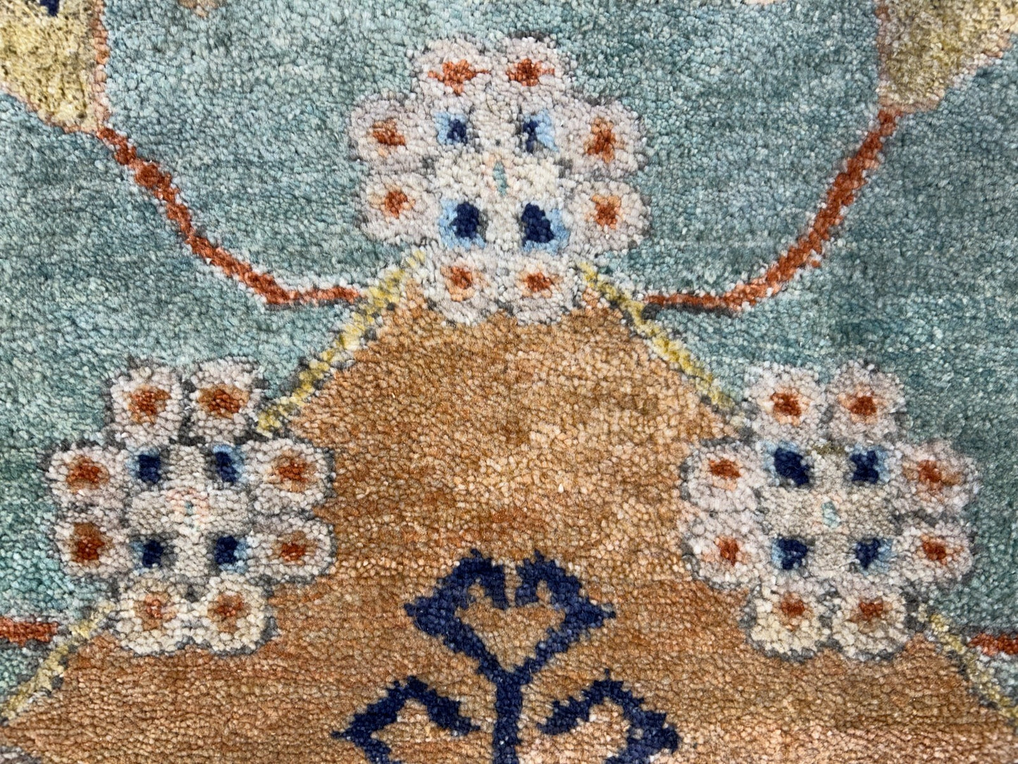 9'2"x11'11" Hand-Knotted 100%  Wool Pile IndoSerapi Rug