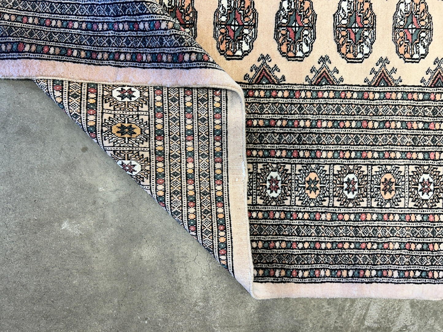 9'3"x12'6" Hand-Knotted 100% Wool Pile Bokhara Rug