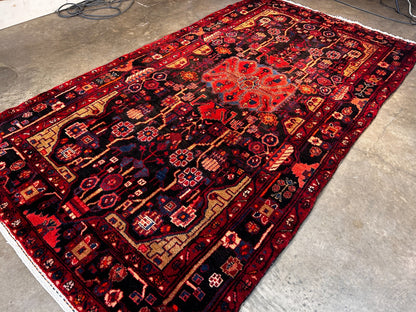 5'0" x 9'6" Hand-Knotted 100% Wool Pile Nahavande Area Rug - Carpet