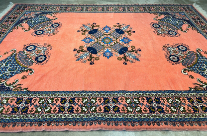 6'10"x9'1" Hand-Knotted 100% Wool Pile Morocco Carpet - Area Rug