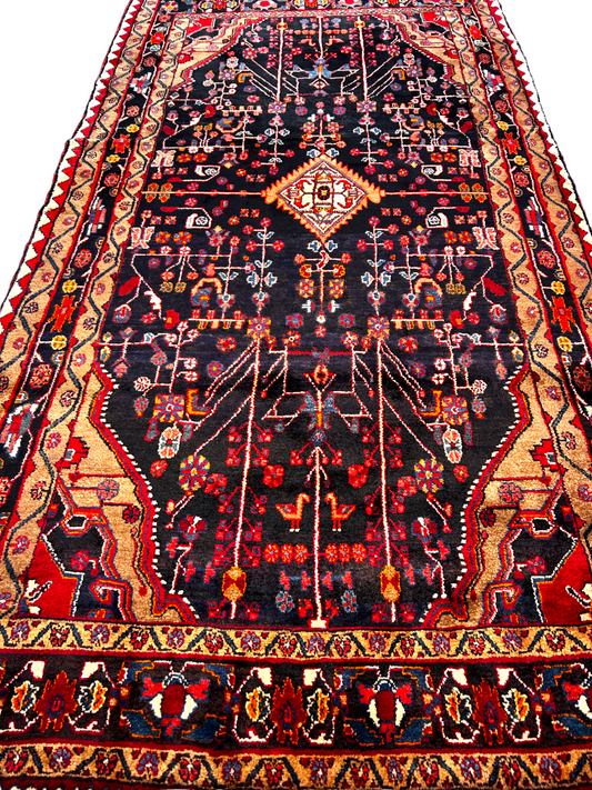 5'5" x 10'4" Hand-Knotted 100% Wool Carpet - Nahavande Area Rug