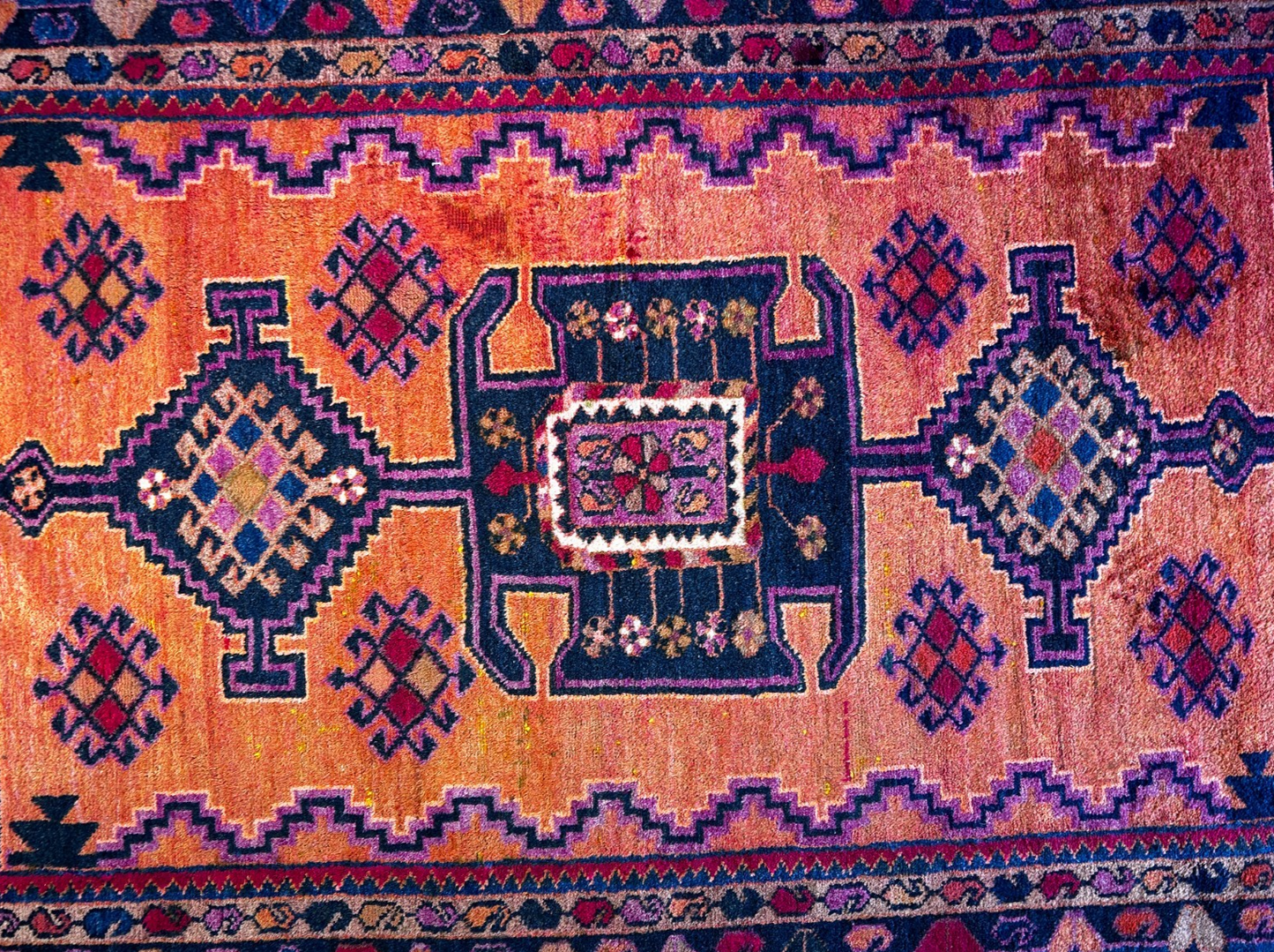 4'9" x 7'7'' Hand-Knotted 100% Wool Carpet - Hamadane Area Rug