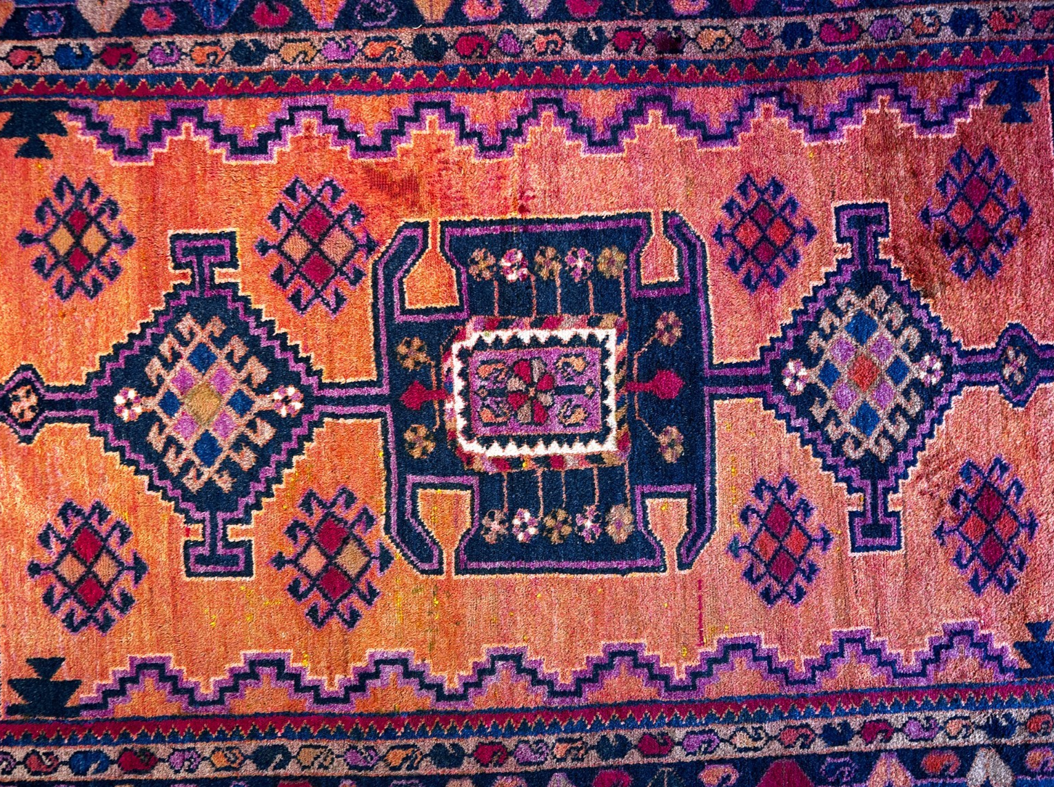 4'9" x 7'7'' Hand-Knotted 100% Wool Carpet - Hamadane Area Rug