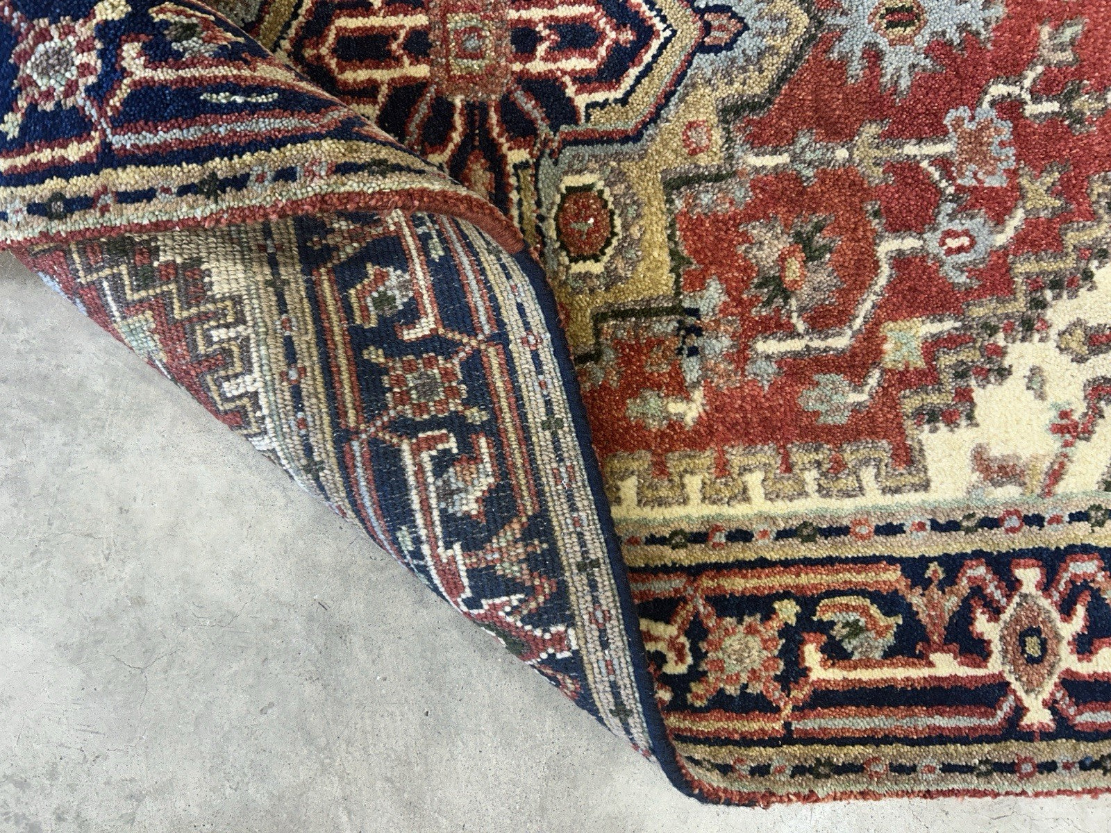 3’x4’9" Hand-Knotted 100% Wool Indoserapi Area Rug - Carpet