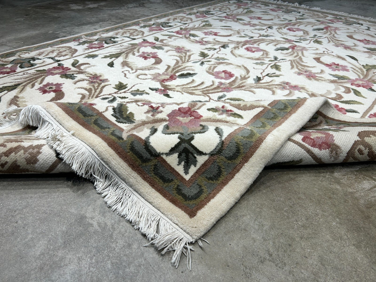 6'x9' Hand-Knotted 100% Wool Pile Art Deco Carpet - Area Rug