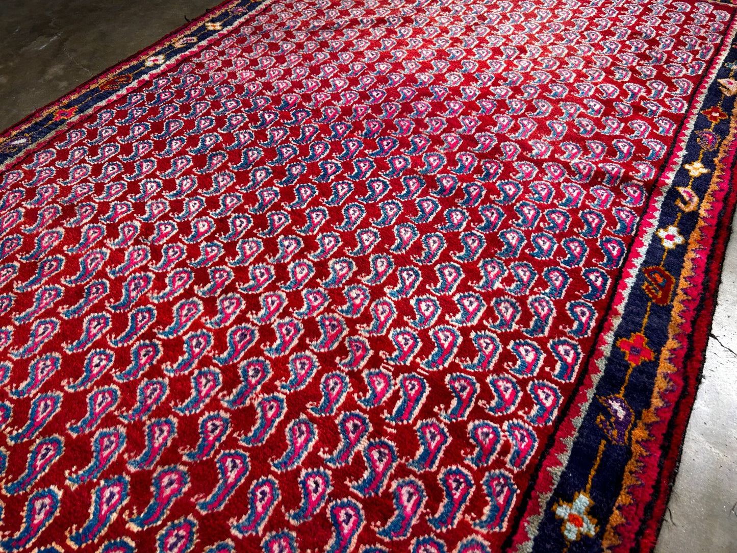 4'2" x 8'1" Hand-Knotted 100% Wool Carpet - Bidjare Area Rug