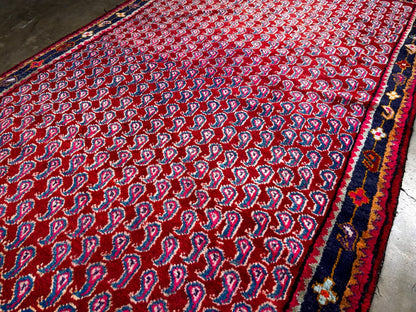 4'2" x 8'1" Hand-Knotted 100% Wool Carpet - Bidjare Area Rug