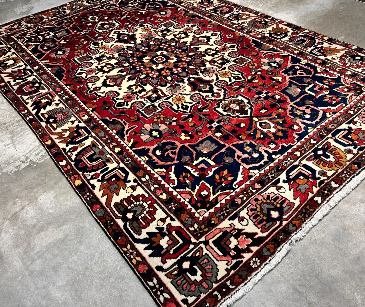 6'11"x10'4" Hand-Knotted 100% Wool Carpet - Bakhtiarie Area Rug