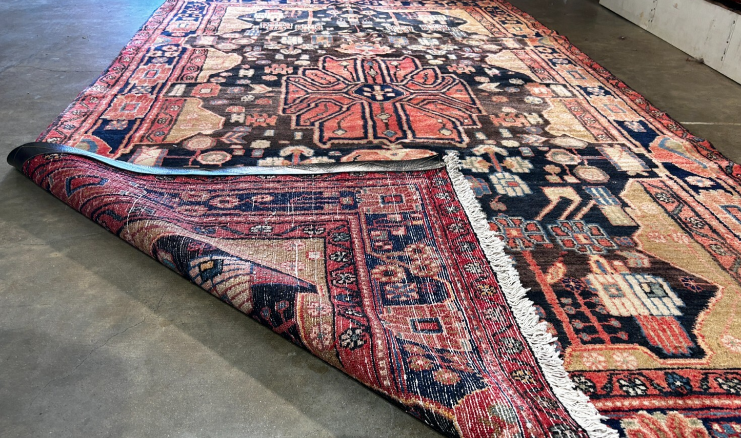 5'3" x 9'11" Hand-Knotted 100% Lamb Wool Pile Nahavande Area Rug - Carpet