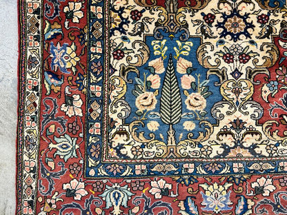 6'10"x10'2" Hand-Knotted 100% Lamb Wool Bakhtiarie Carpet - Area Rug