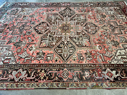 8'5"x11'10" Hand-Knotted 100% Wool Pile Herize Rug
