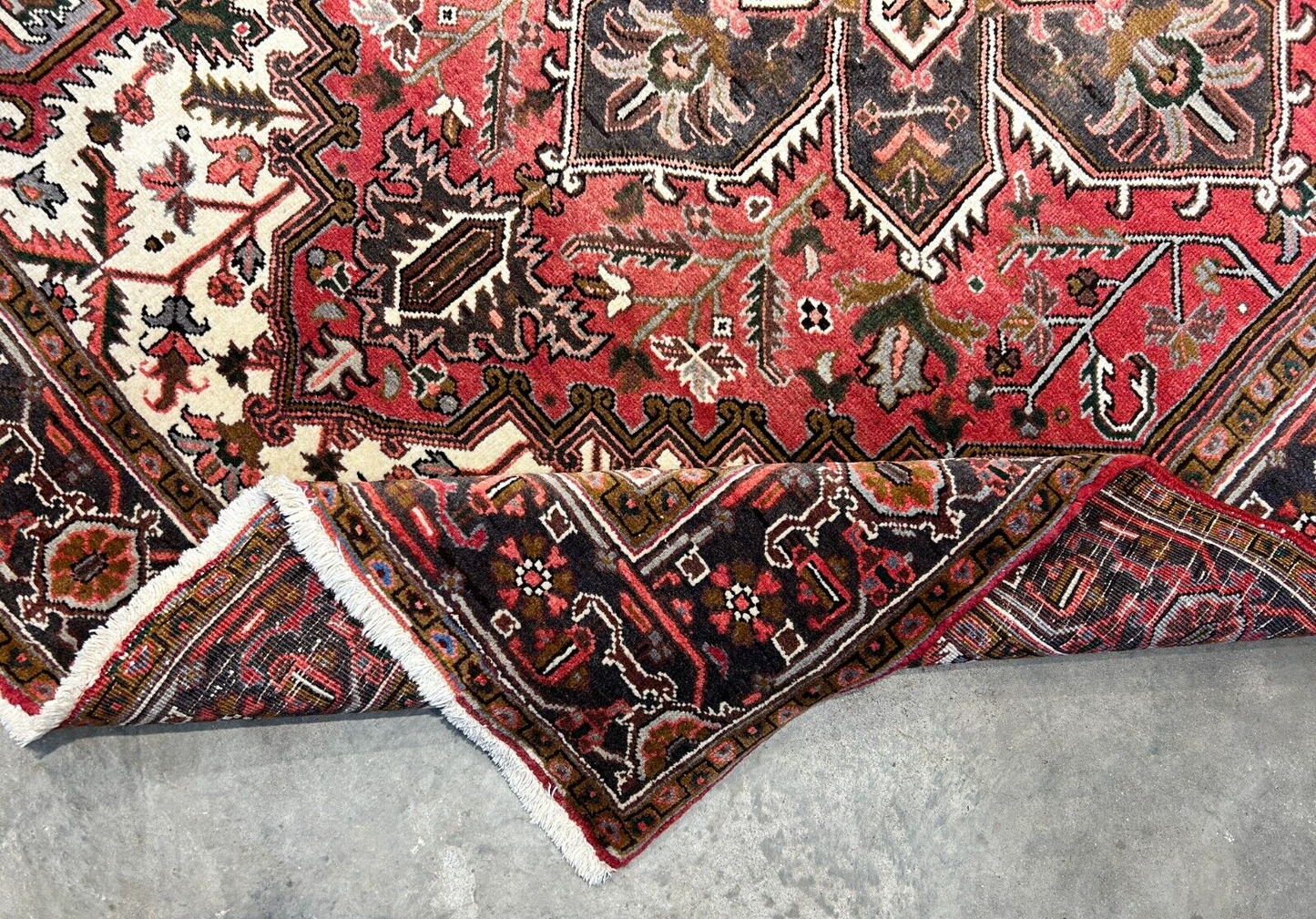 6'7"x9'5" Hand-Knotted 100% Wool Herize Carpet - Area Rug