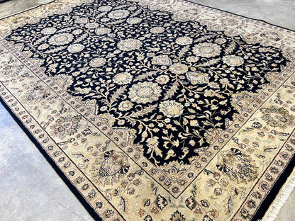 8'10"x12'7" Hand-Knotted 100% Lamb Wool IndoAgra Carpet - Area Rug