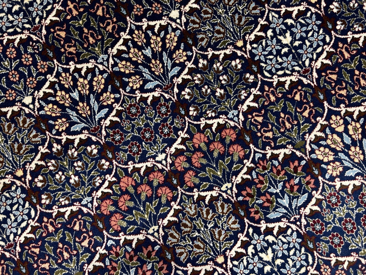 7'3"x10'10'' Hand-Knotted 100% Wool Pile Hereke Area Rug