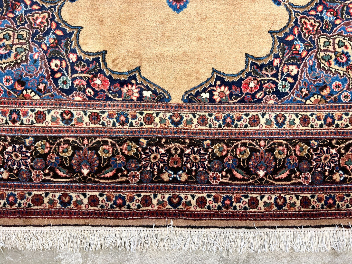6'11"x10'3" Antique Hand-Knotted Wool Oriental Mood Rug - Area Carpet