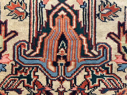 4'x6' Fine Hand-Knotted 100% Wool PileMahal Design Area Rug - Carpet