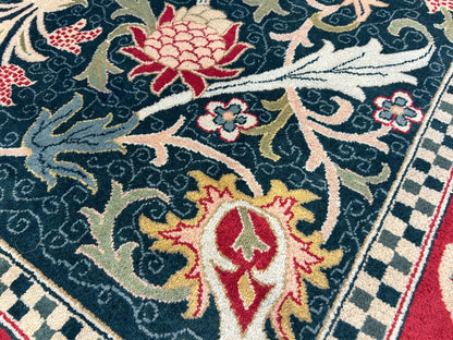 9'x12' Hand-Knotted 100% Wool Pile Oriental Rug