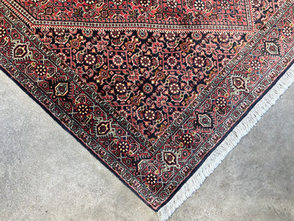 3'8"x5'10" Hand-Knotted 100% Wool Bidjare Carpet - Area Rug