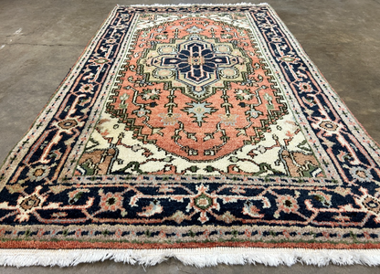 3'x5' Hand-Knotted 100% Wool Pile IndoSerapi Rug