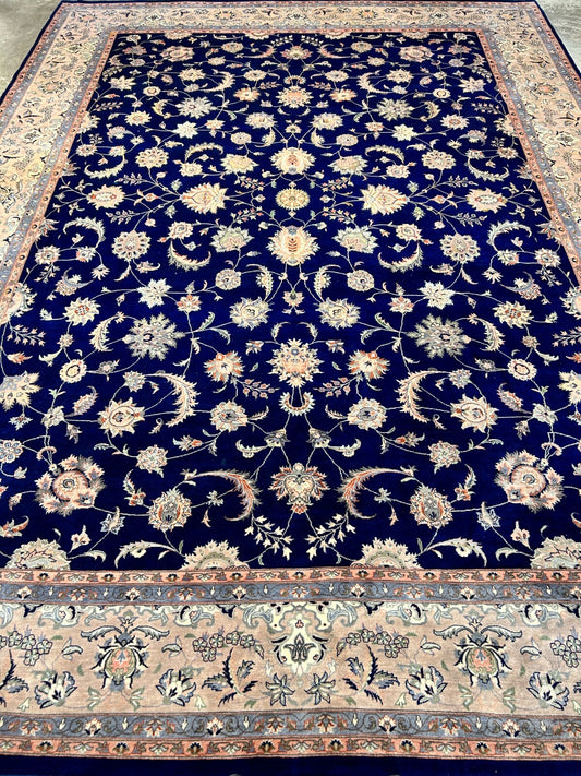 9'x12'3" Hand-Knotted 100% Lamb Wool Sinopersian Rug