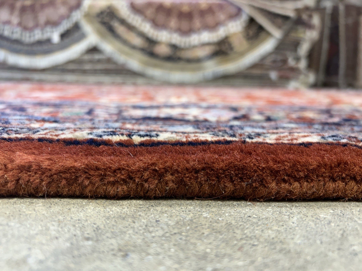 8’1”x9’11” Hand-Knotted 100% Wool Pile Oriental Area Rug - Carpet