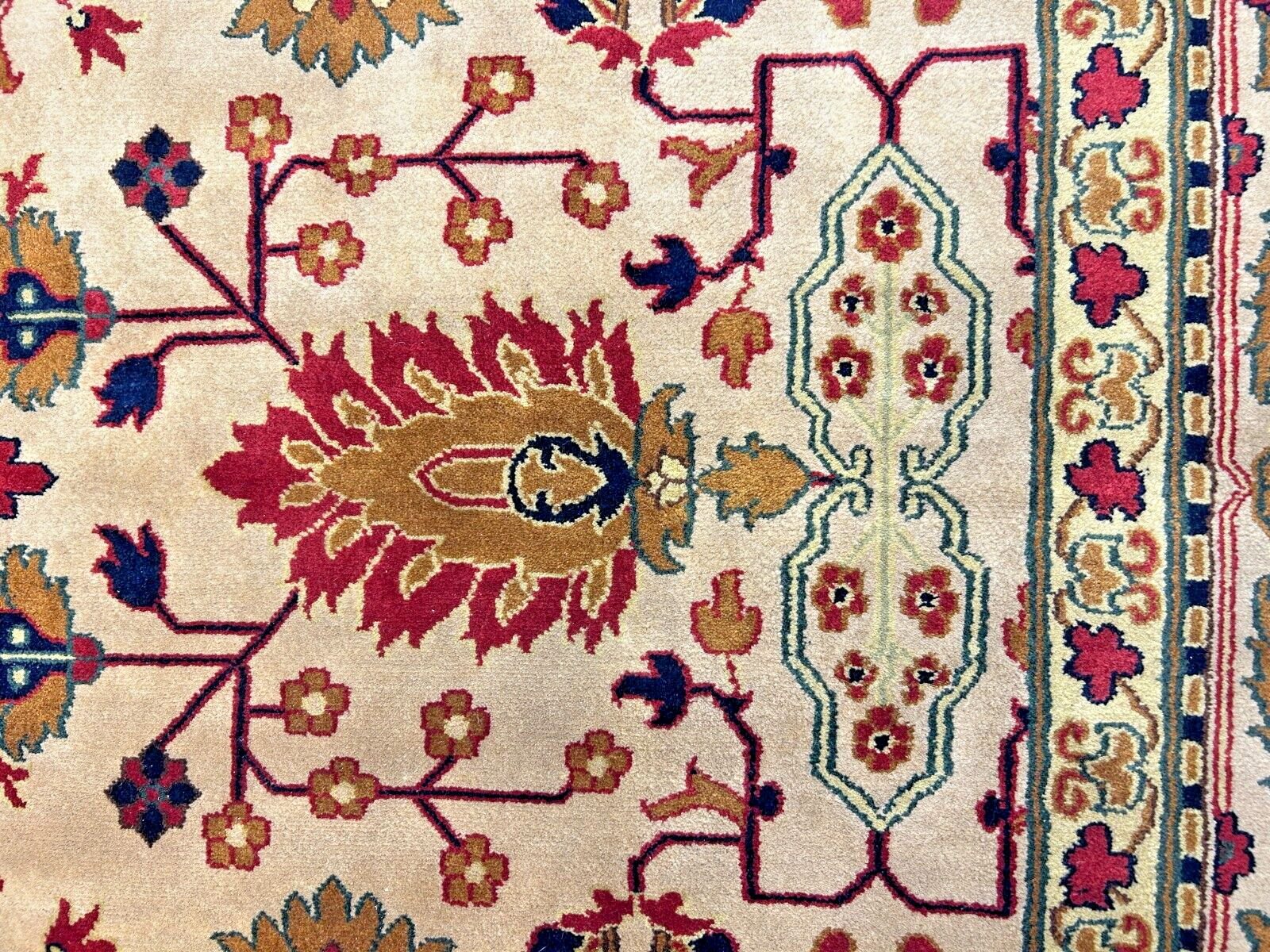 8'11" x 12' Hand-Knotted 100% Wool Carpet - Herize Design Area Rug