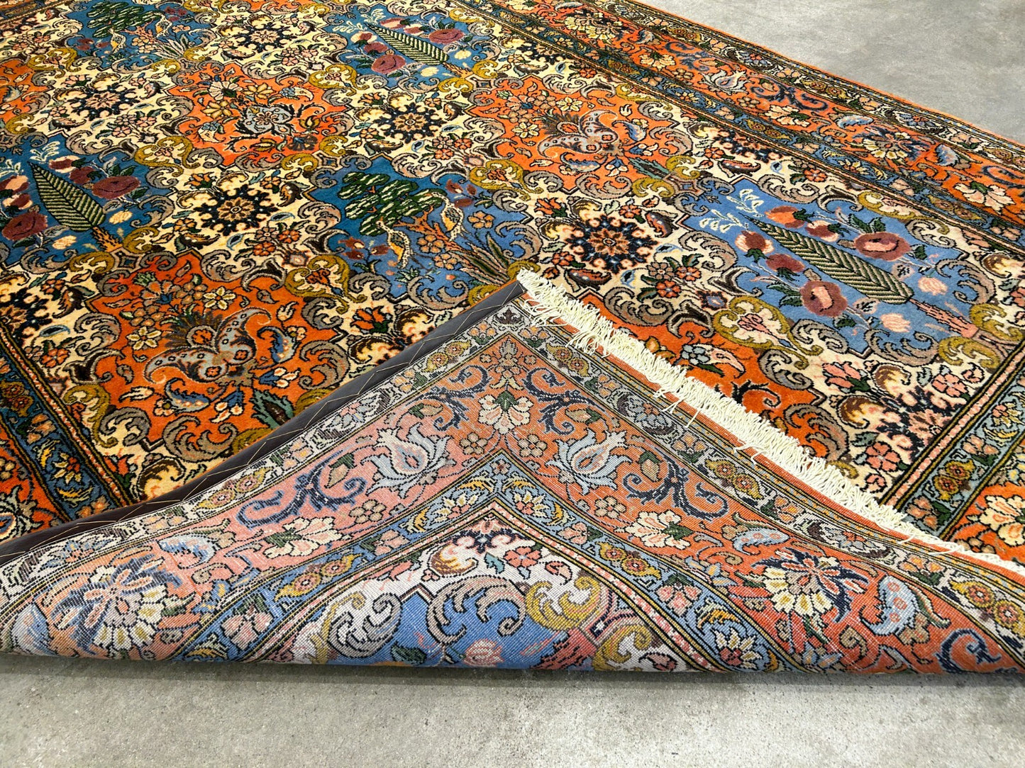 6'7"x10'5" Hand-Knotted 100% Lamb Wool Bakhtiarie Carpet - Area Rug