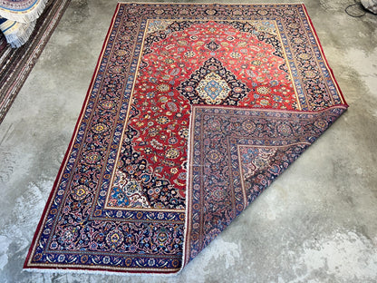 8'11"x12'4" Hand-Knotted 100% Wool Pile Kashane Rug